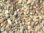 river rock, decorative rock, brown